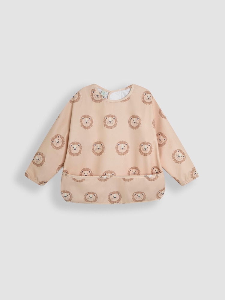 JoJo Maman Bébé Neutral Lion Girls Bib - Image 2 of 5 JoJo Maman Bébé Neutral Lion Girls Bib - Image 2 of 5
