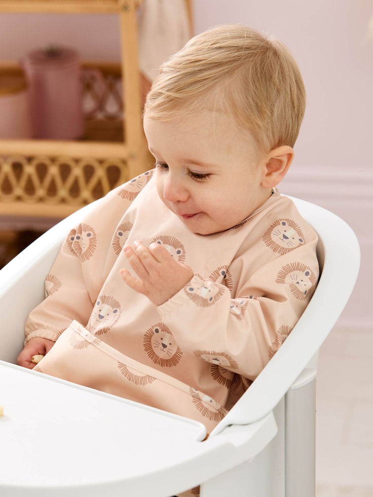 JoJo Maman Bébé Neutral Lion Sleeved Bib - Image 3 of 5