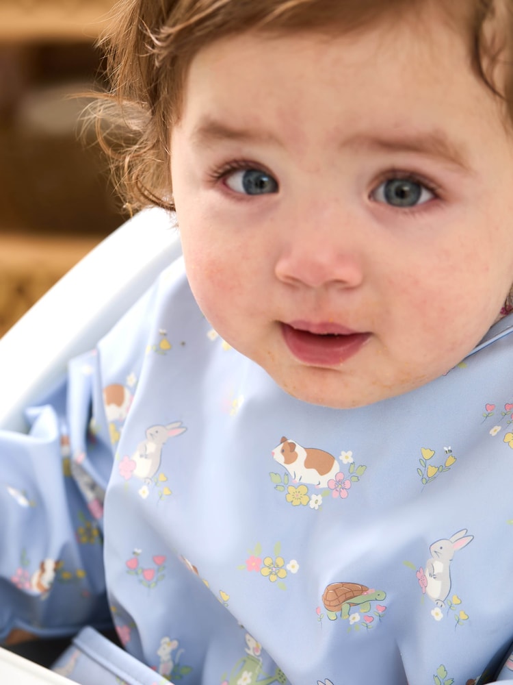 JoJo Maman Bébé Blue Sleeved Bib - Image 3 of 5