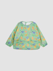 JoJo Maman Bébé Green Safari Sleeved Bib - Image 1 of 3