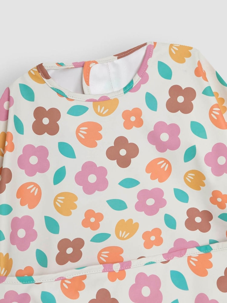JoJo Maman Bébé Pink Sleeved Bib - Image 3 of 5