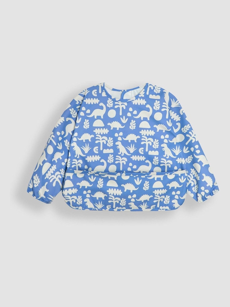 JoJo Maman Bébé Blue Dino Sleeved Bib - Image 2 of 5