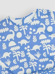 JoJo Maman Bébé Blue Dino Sleeved Bib - Image 4 of 5