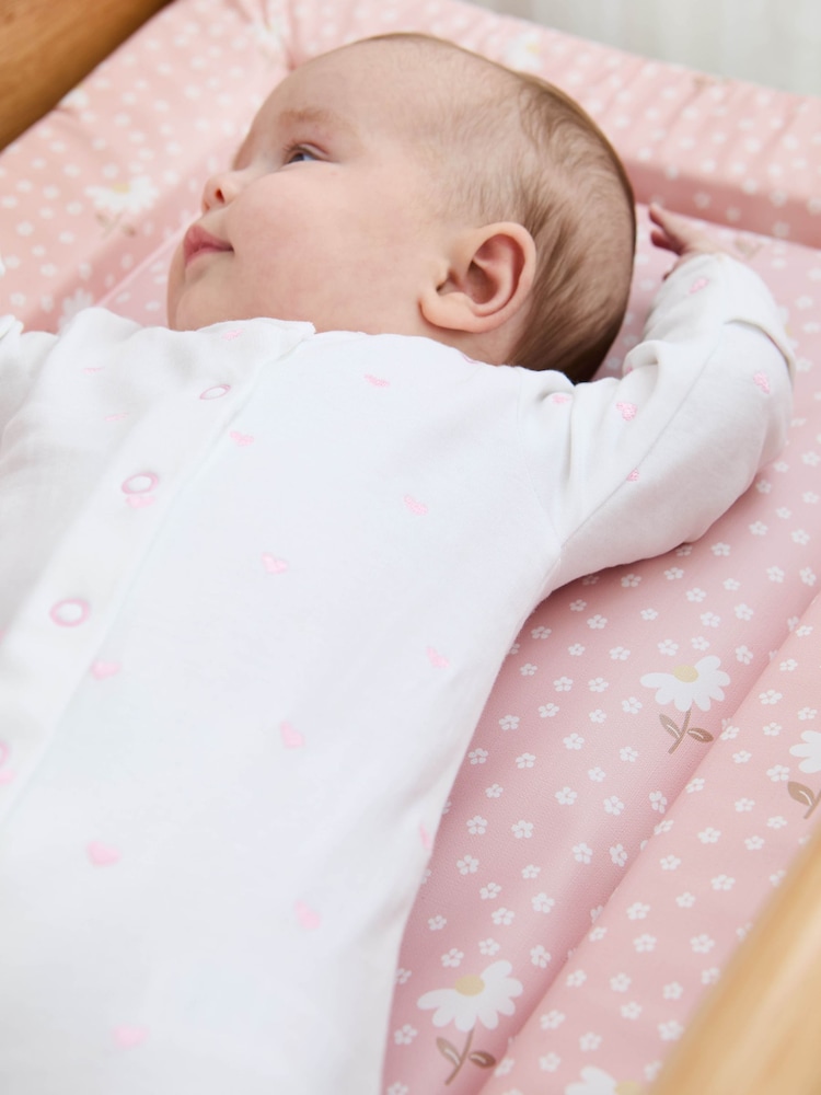JoJo Maman Bébé Pink Floral Changing Mat - Image 3 of 6
