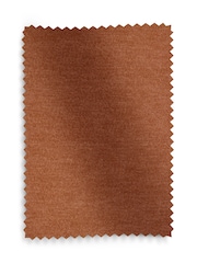Rust Brown Textured Embossed Faux Suede Lined Eyelet Curtains - Image 6 of 6