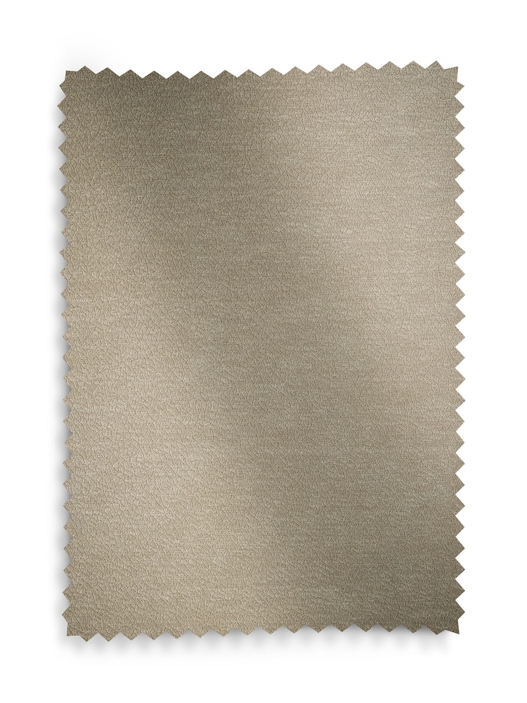 Natural Textured Embossed Faux Suede Lined Eyelet Curtains - Image 5 of 5