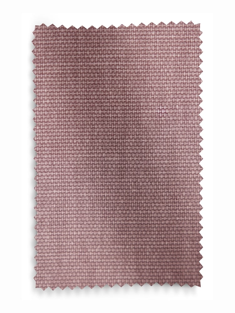 Pink Mauve Blackout/Thermal Cotton Eyelet Curtains - Image 9 of 9