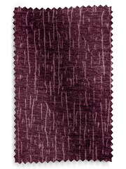 Purple Dark Heavyweight Chenille Eyelet Lined Curtains - Image 5 of 5