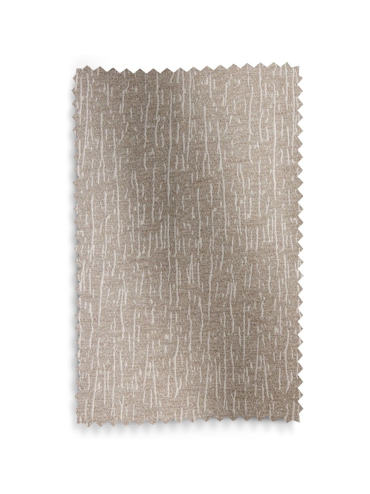 Natural Feather Heavyweight Chenille Eyelet Lined Curtains - Image 8 of 8