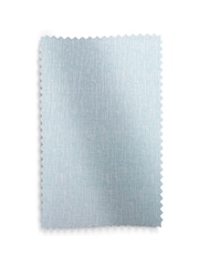 Blue Light Heavyweight Chenille Eyelet Lined Curtains - Image 7 of 7