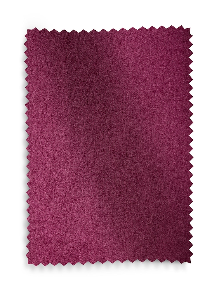 Pink Berry Matte Velvet Blackout/Thermal Curtains - Image 8 of 8