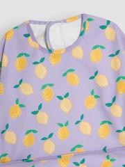 JoJo Maman Bébé Lilac Sleeved Bib - Image 3 of 3