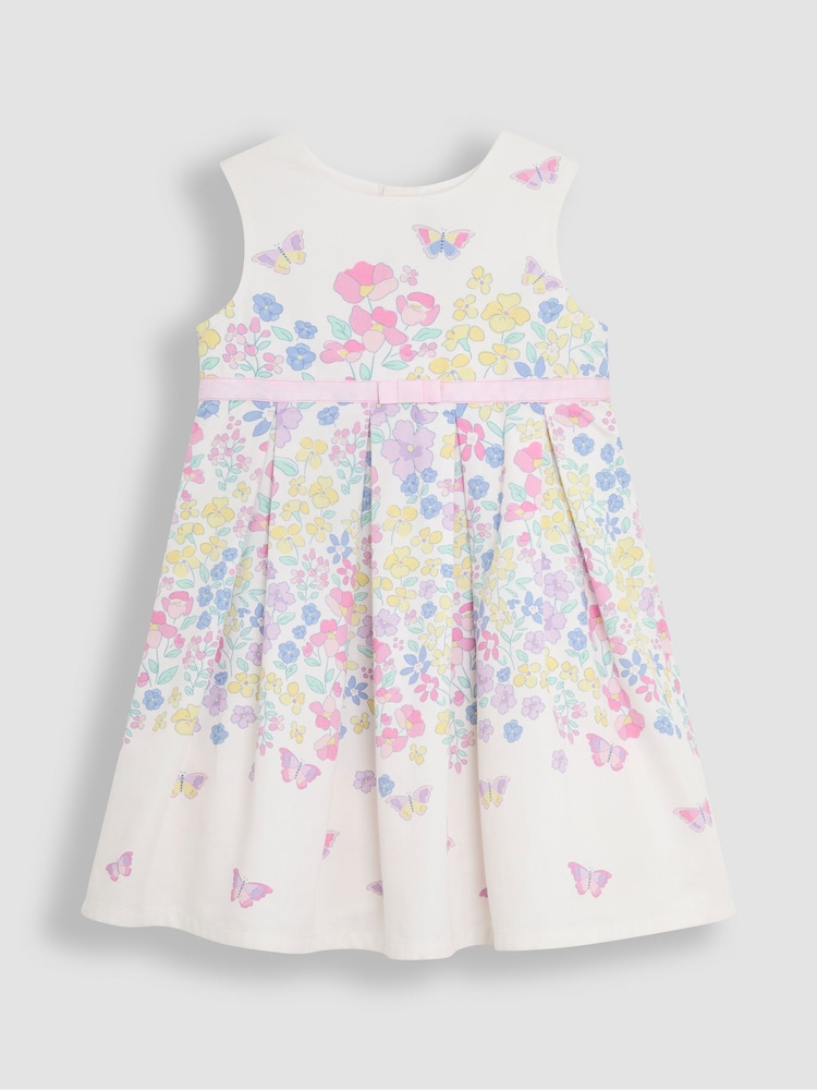 Rosafarbener Schmetterling - Jojo Maman Bébé Hübsches, plissiertes Partykleid - Bild 1 von 4 Rosafarbener Schmetterling - Jojo Maman Bébé Hübsches, plissiertes Partykleid - Bild 1 von 4