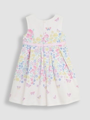 JoJo Maman Bébé Pink Butterfly Pretty Pleated Party Dress - Image 3 of 4