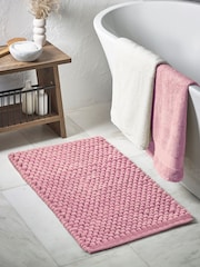 Dusky Pink Giant Bath Bobble Mat - Image 1 of 4