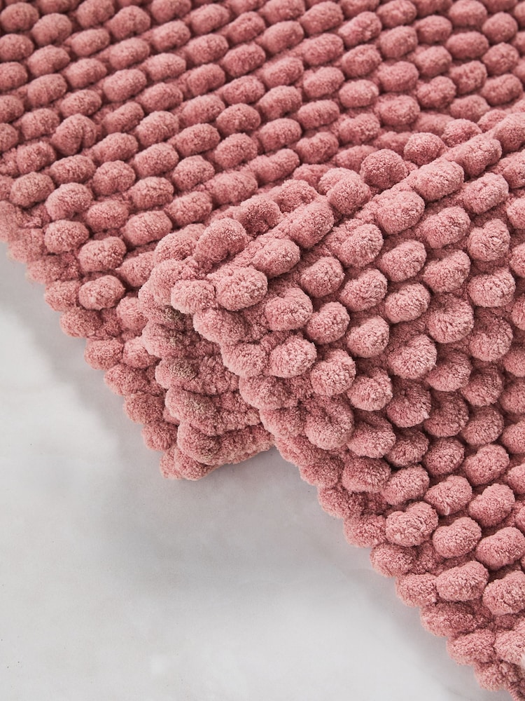 Dusky Pink Giant Bath Bobble Mat - Image 2 of 4