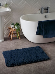 Blue Super Plush Bath Bobble Mat - Image 2 of 4