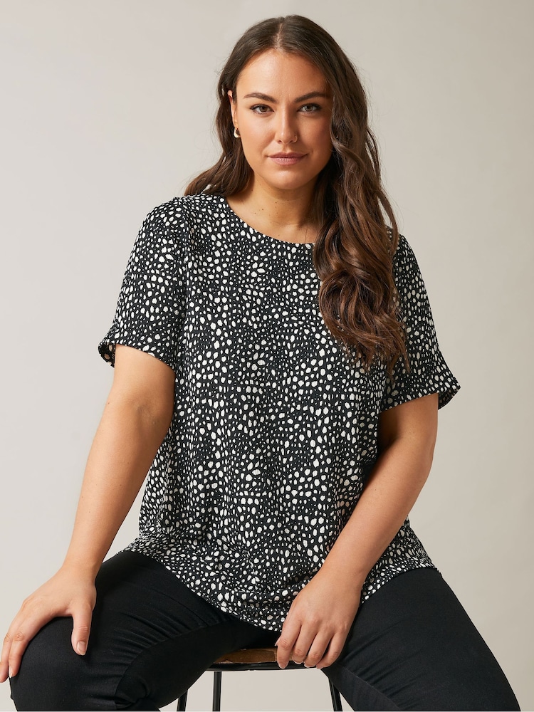 Spot Printed T-Shirt - Image 1 of 6 Spot Printed T-Shirt - Image 1 of 6