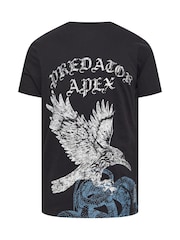 BadRhino Big & Tall Black Predator Apex 100% Cotton T-Shirt - Image 4 of 4