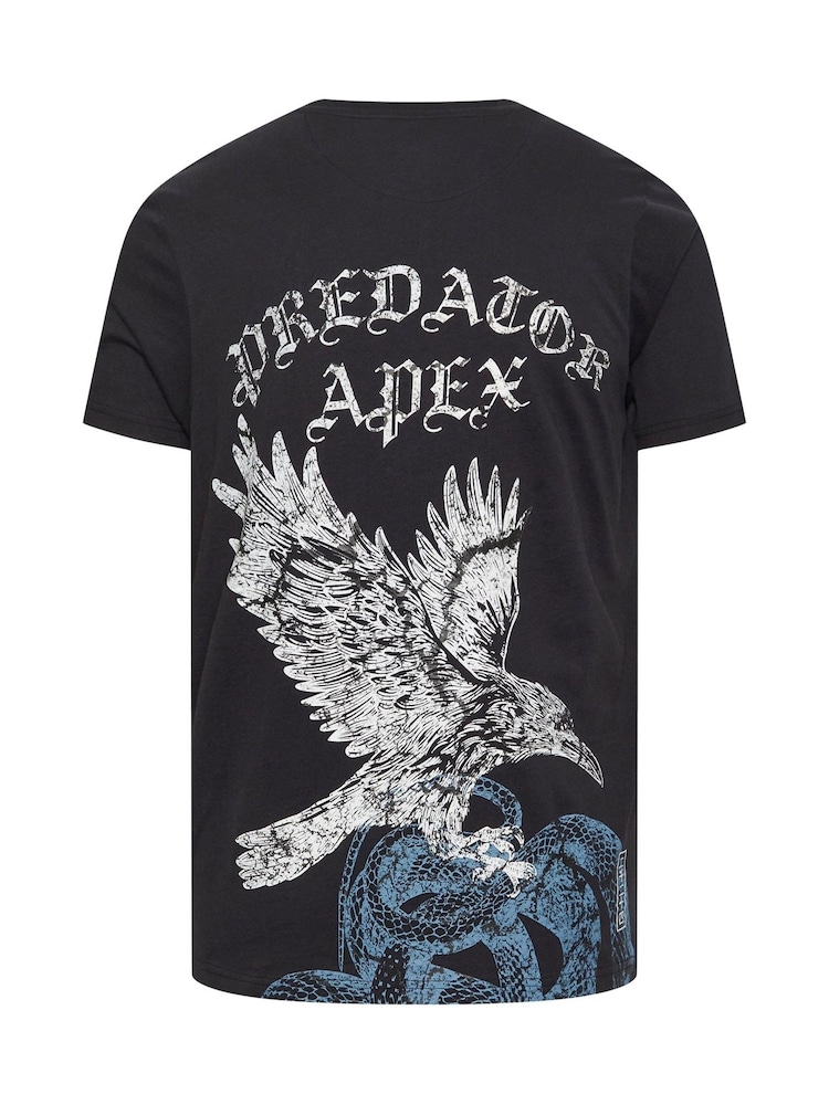 BadRhino Big & Tall Black Predator Apex 100% Cotton T-Shirt - Image 4 of 4