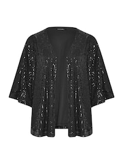 Evans Gold Sequin Kimono - Image 5 of 5