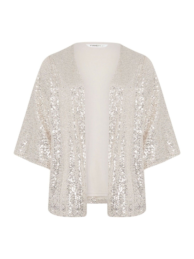 Evans Gold Sequin Kimono - Image 5 of 5
