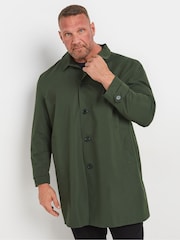 BadRhino Big & Tall Green Trench Jacket - Image 1 of 4