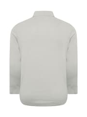 BadRhino Big & Tall Grey Milano Knit Quarter Zip Jumper - Image 3 of 3