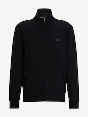BOSS Black Zip Up Collar Pocket Jersey Sweatshirt - Image 5 of 5