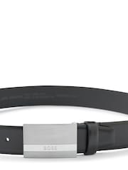BOSS Cobalt Black Baxton Leather Belt - Image 3 of 6