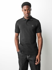 BOSS Black Slim Fit Passenger Logo Patch Pique Polo Shirt - Image 1 of 5