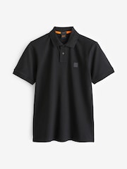 BOSS Black Slim Fit Passenger Logo Patch Pique Polo Shirt - Image 5 of 5