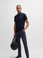 أزرق داكن - BOSS Slim Fit Paul Polo Shirt - صورة 3 من 5