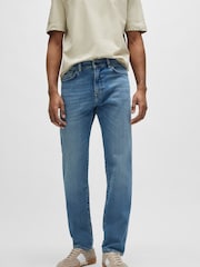 BOSS Sky Blue Maine Regular Fit Stretch Jeans - Image 1 of 5
