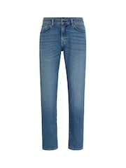 BOSS Sky Blue Maine Regular Fit Stretch Jeans - Image 5 of 5