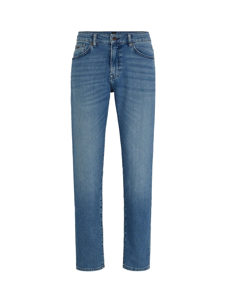 BOSS Sky Blue Maine Regular Fit Stretch Jeans - Image 5 of 5