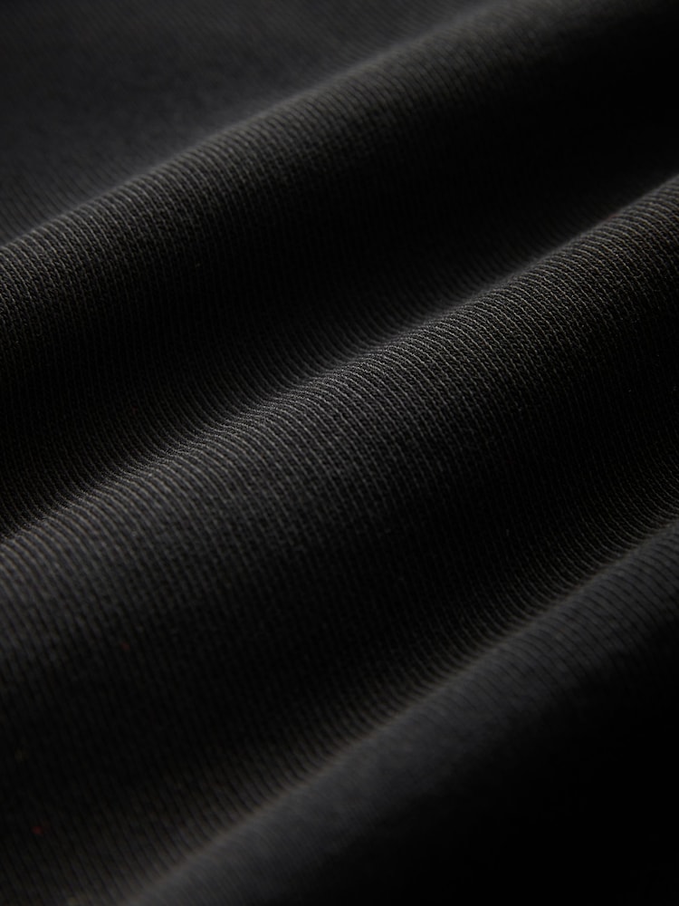 Czarny - BOSS Wetalk Logo Patch Terry Hoodie - Image 7 of 8
