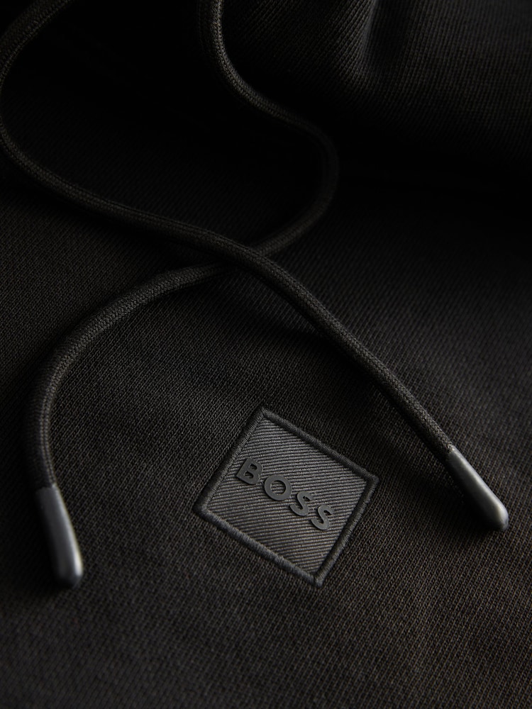 BOSS Black Wetalk Logo Patch Terry Hoodie - Image 8 of 8
