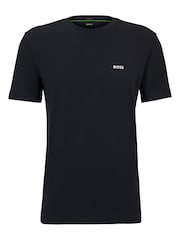 BOSS Dark Blue Chrome Regular Fit Logo T-Shirt - Image 5 of 8