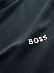 BOSS Dark Blue Chrome Regular Fit Logo T-Shirt - Image 7 of 8