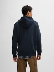 BOSS Blue Wetalk Logo Patch Terry Hoodie - Image 2 of 8