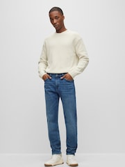 BOSS Blue Maine Relaxed Fit Stretch Jeans - Image 3 of 5