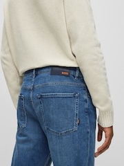 BOSS Blue Maine Relaxed Fit Stretch Jeans - Image 4 of 5