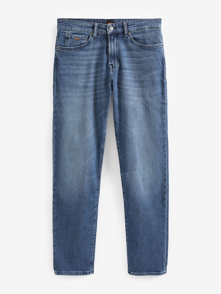 BOSS Blue Maine Relaxed Fit Stretch Jeans - Image 5 of 5