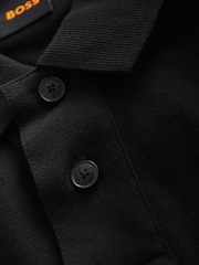 BOSS Black Passerby Box Logo Long Sleeve Polo Shirt - Image 7 of 8