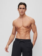 BOSS Black Whale Logo Lined Swim Shorts - Image 1 of 4