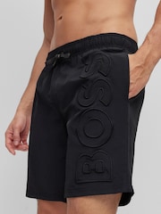 BOSS Black Whale Logo Lined Swim Shorts - Image 3 of 4