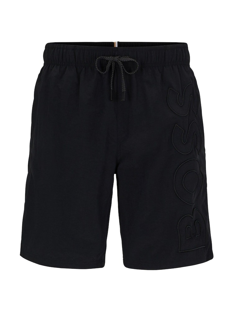 BOSS Black Whale Logo Lined Swim Shorts - Image 4 of 4 BOSS Black Whale Logo Lined Swim Shorts - Image 4 of 4