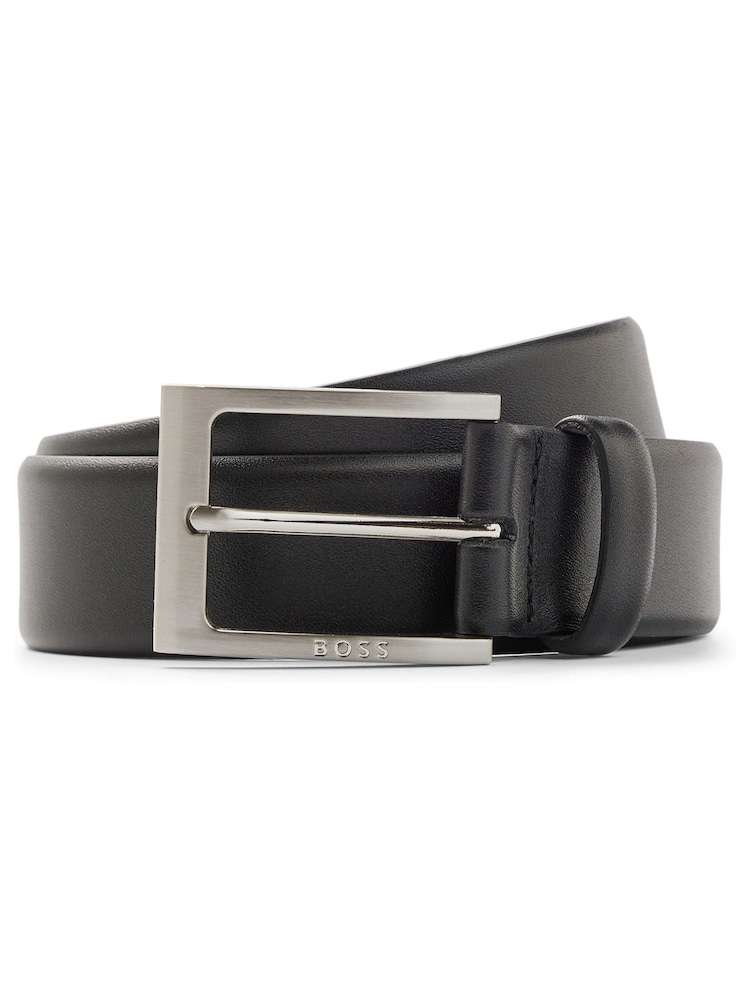 BOSS Black Barnabie Leather Belt - Image 1 of 6 BOSS Black Barnabie Leather Belt - Image 1 of 6