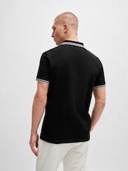 أسود - BOSS Slim Fit Paul Polo Shirt - صورة 2 من 5